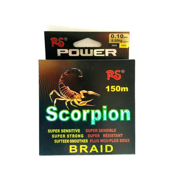 Шнур RS SCORPION 150м 0.19мм 15.2 кг